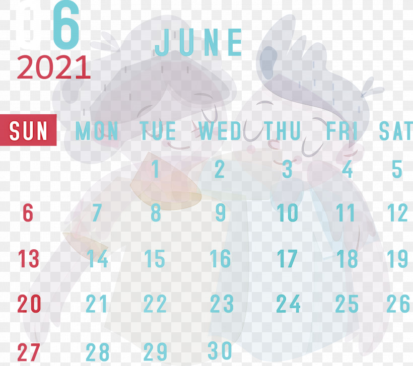 June 2021 Calendar 2021 Calendar June 2021 Printable Calendar, PNG, 3000x2661px, 2021 Calendar, Aqua M, Diagram, Hm, June 2021 Printable Calendar Download Free