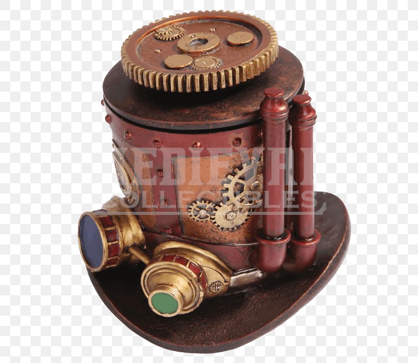 Steampunk Top Hat Goggles Hat Box, PNG, 713x713px, Steampunk, Box, Casket, Clothing Accessories, Copper Download Free