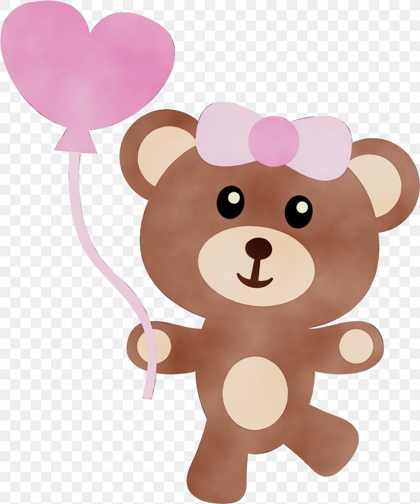Teddy Bear, PNG, 2238x2683px, Watercolor, Animal Figure, Animation, Bear, Brown Download Free