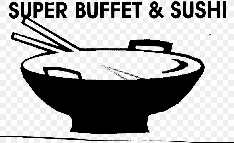 Buffet Sushi Black And White Clip Art, PNG, 2400x1468px, Buffet, Black And White, Brand, Cookware And Bakeware, Drawing Download Free