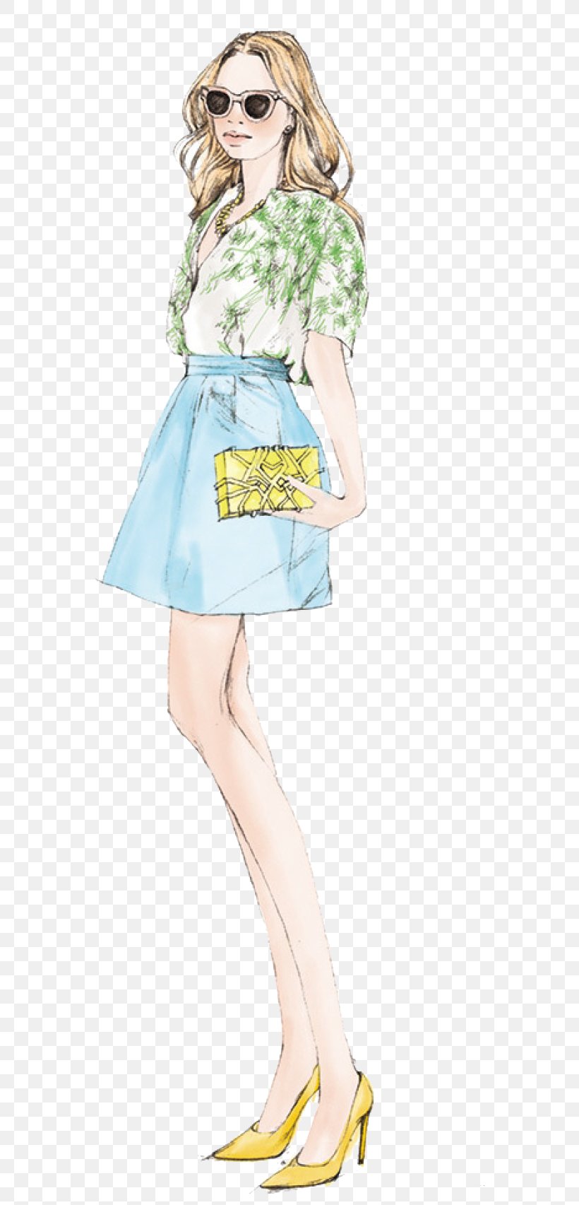 Cartoon Fashion Illustration Drawing Illustration, PNG, 700x1705px, Watercolor, Cartoon, Flower, Frame, Heart Download Free