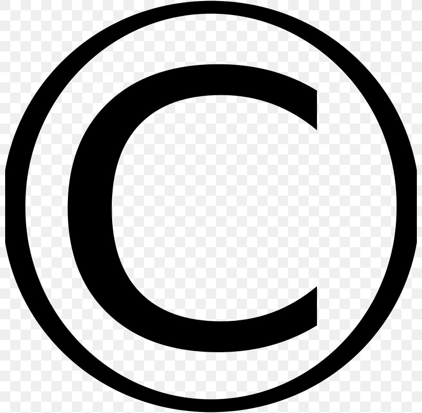 Copyright Symbol Royalty-free Clip Art, PNG, 800x802px, Copyright Symbol, Area, Black And White, Copyright, Document Download Free