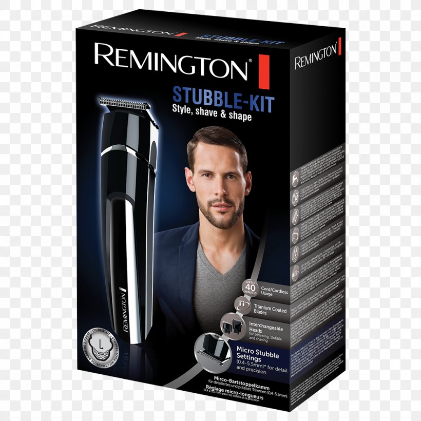 Hair Clipper Remington MB4110 Stubble Kit Beard Remington Products Capelli, PNG, 1000x1000px, Hair Clipper, Beard, Capelli, Electric Razors Hair Trimmers, Hair Download Free