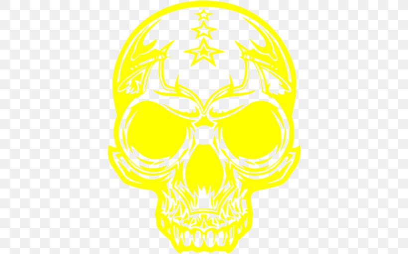 Skull Yellow Jaw Clip Art, PNG, 512x512px, Skull, Bone, Head, Jaw, Organism Download Free