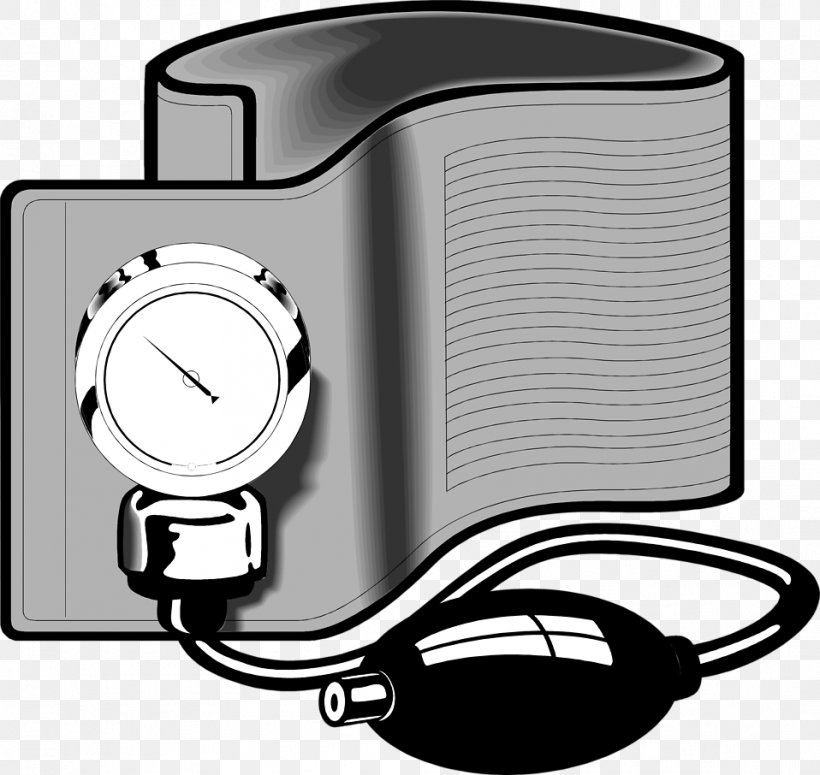 Blood Pressure Sphygmomanometer Hypertension Clip Art, PNG, 958x906px, Blood Pressure, Black And White, Blood, Communication, Electronics Download Free