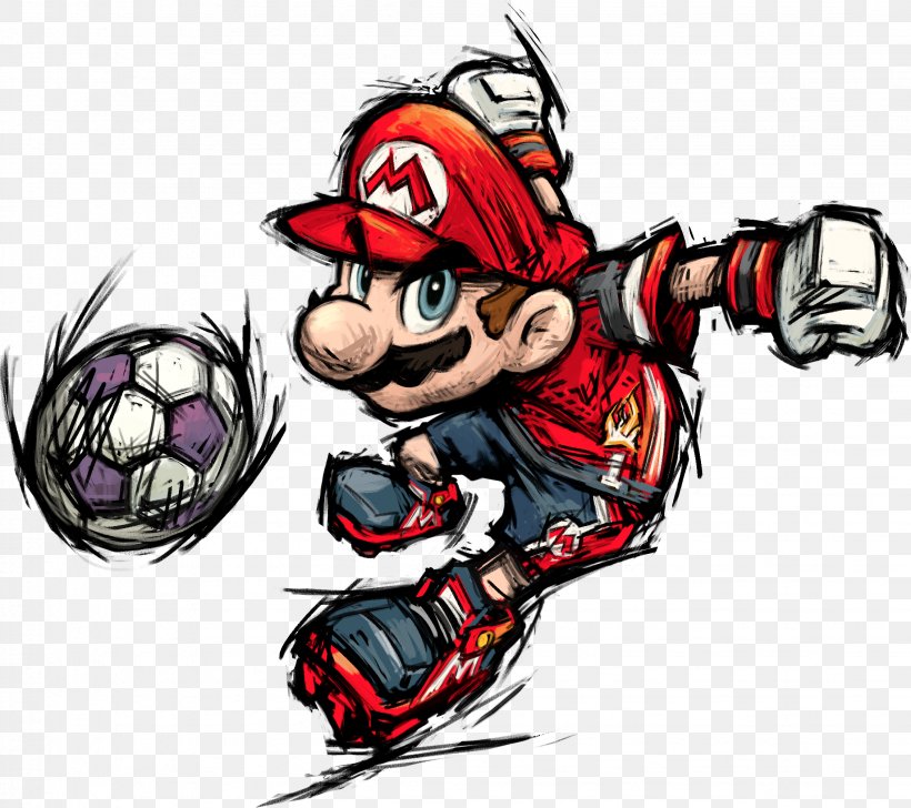 Super Mario Strikers Mario Strikers Charged Mario Bros. Super Mario Galaxy Super Mario Odyssey, PNG, 2261x2009px, Super Mario Strikers, Art, Cartoon, Fictional Character, Gamecube Download Free
