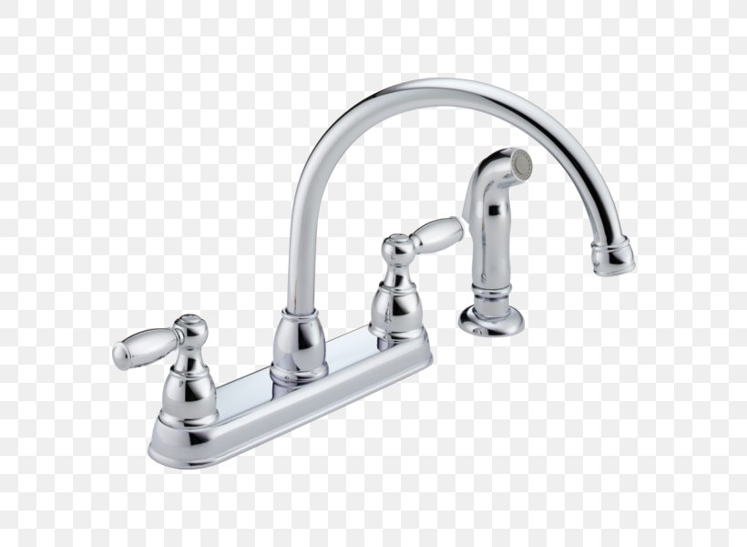 Faucet Handles & Controls Peerless Choice P299305LF Double Handle Wall Mounted Kitchen Faucet Peerless Handle Sink, PNG, 600x600px, Faucet Handles Controls, Baths, Bathtub Accessory, Handle, Hardware Download Free