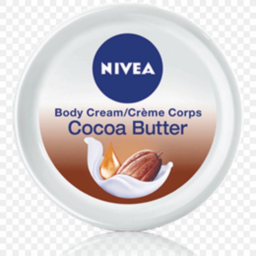 NIVEA Cocoa Butter Body Lotion NIVEA Cocoa Butter Body Lotion Cream, PNG, 1000x1000px, Lotion, Cocoa Butter, Cream, Flavor, Ingredient Download Free