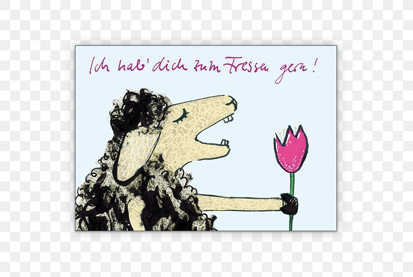 Greeting & Note Cards Ich Hab Dich Cartoon Ovis Love, PNG, 635x550px, 2017, Greeting Note Cards, Assortment Strategies, Blume, Cartoon Download Free