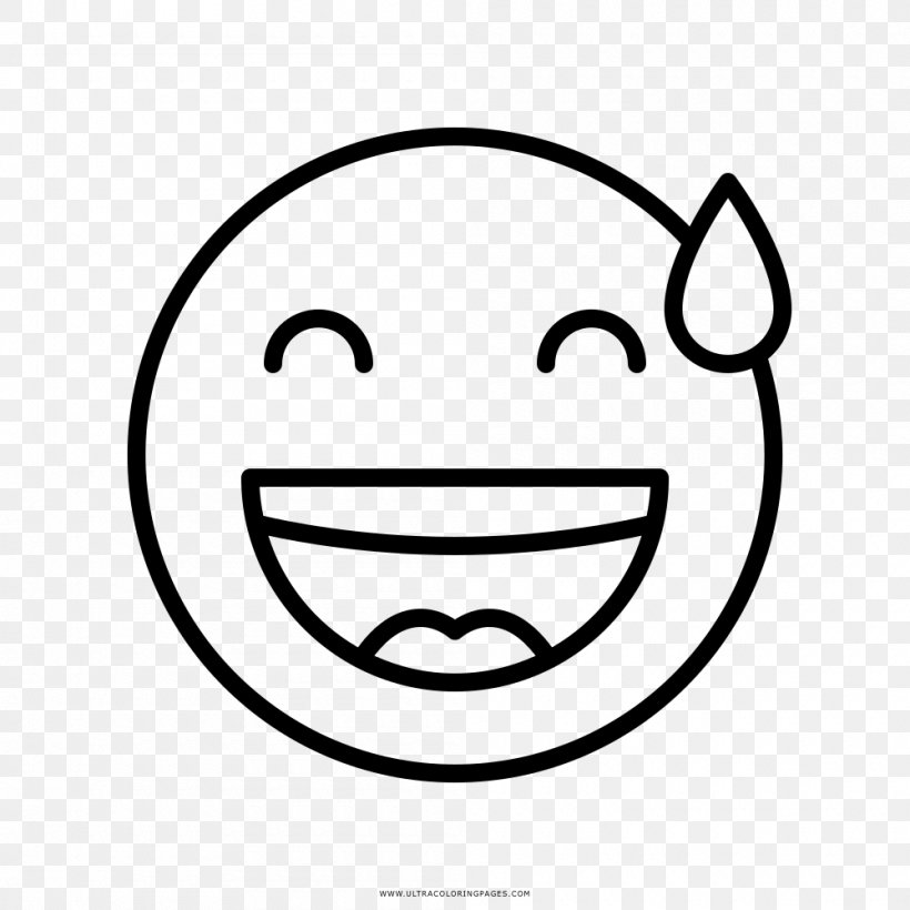 Smiley Drawing Emoticon Emoji, PNG, 1000x1000px, Smiley, Area, Black, Black And White, Coloring Book Download Free