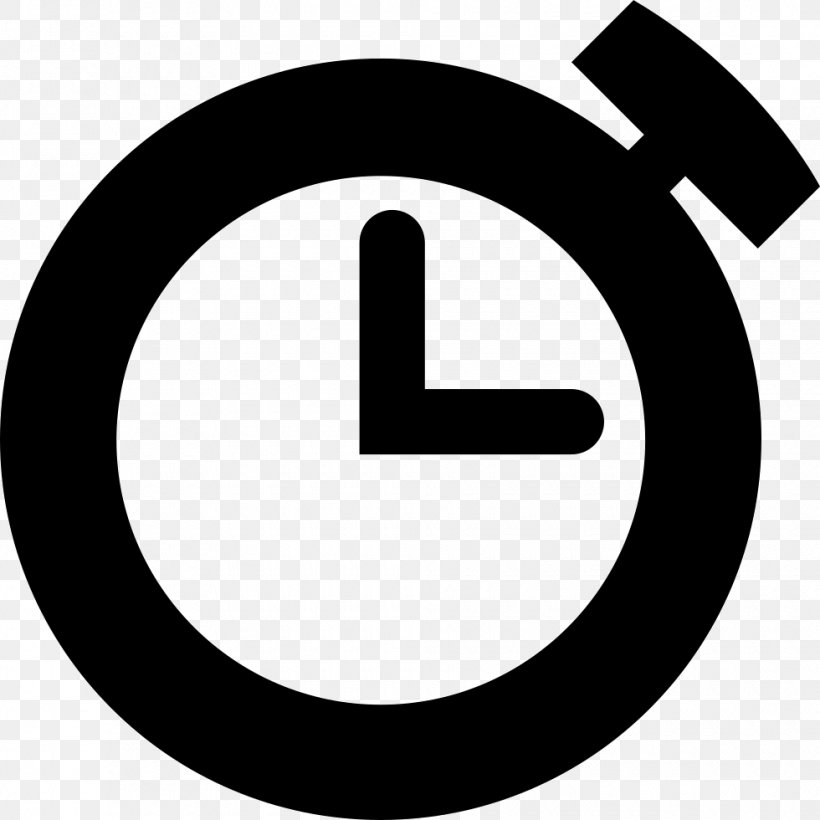 Timer Download Stopwatch, PNG, 980x980px, Timer, Area, Black And White, Brand, Chronometer Watch Download Free