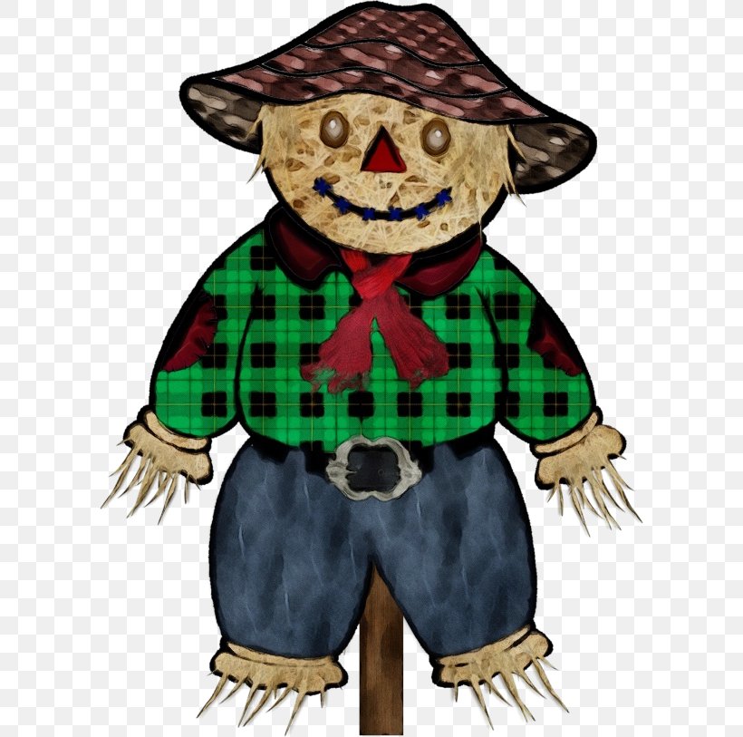 Cartoon Clip Art Scarecrow Fictional Character Costume, PNG, 600x813px, Watercolor, Cartoon, Costume, Fictional Character, Paint Download Free