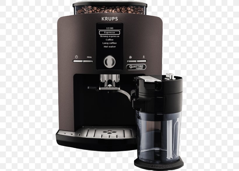 Espresso Coffeemaker Cappuccino Krups Espresseria Automatic EA8050PN, PNG, 786x587px, Espresso, Bar, Camera Accessory, Camera Lens, Cappuccino Download Free