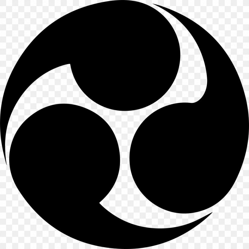 Ryukyu Kingdom Tomoe Japan Mitsudomoe Symbol, PNG, 980x980px, Ryukyu Kingdom, Black, Black And White, Comma, Crescent Download Free