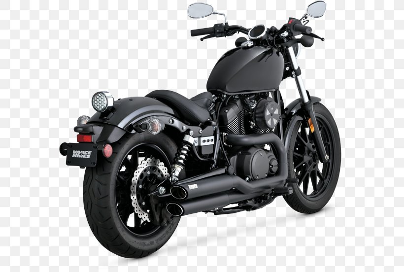 Yamaha Bolt Exhaust System Motorcycle Cruiser Vance & Hines, PNG, 580x552px, Yamaha Bolt, Auto Part, Automotive Exhaust, Automotive Exterior, Automotive Tire Download Free