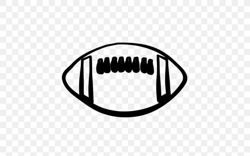 American Football Football Player Clip Art, PNG, 512x512px, American Football, Ball, Black, Black And White, Brand Download Free