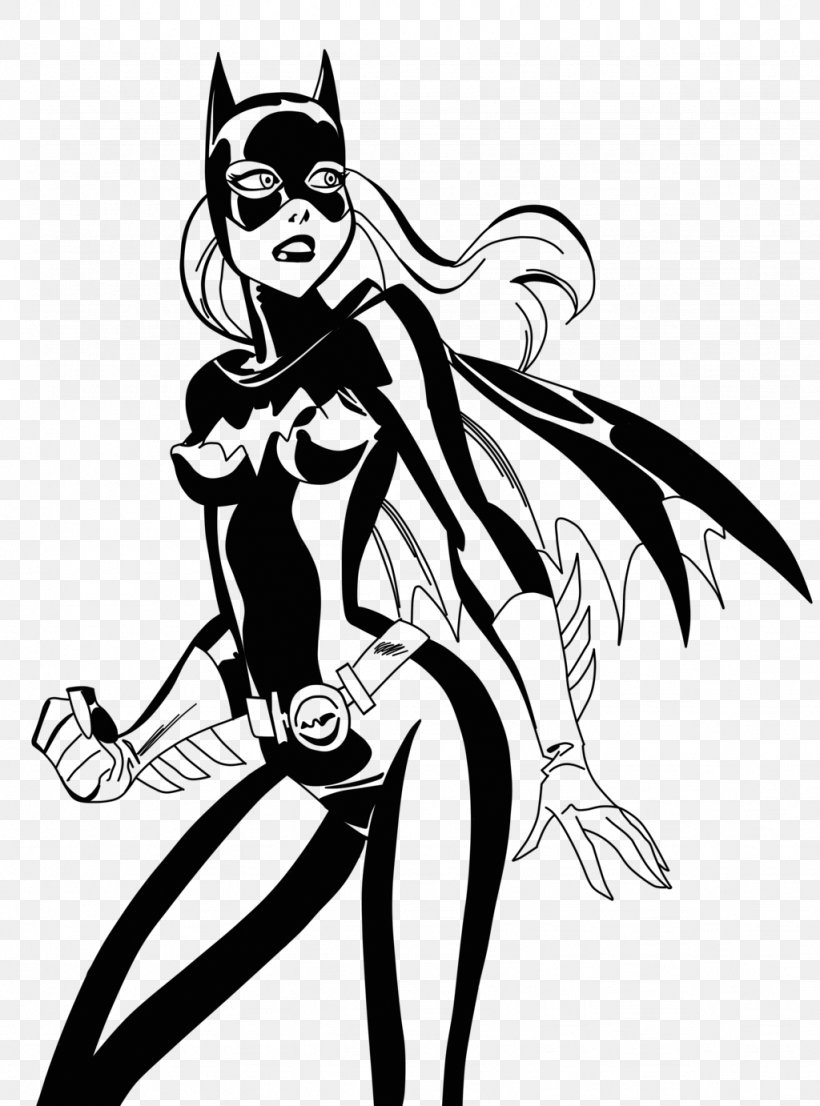 Barbara Gordon Batgirl Harley Quinn Joker Sketch, PNG, 1024x1382px, Watercolor, Cartoon, Flower, Frame, Heart Download Free