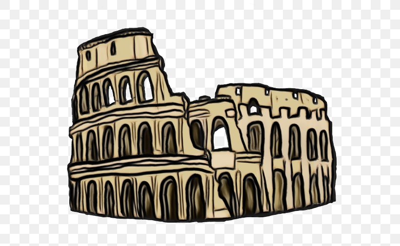 Colosseum Roman Forum Ancient Rome Ancient Roman Architecture Transparency, PNG, 600x505px, Watercolor, Ancient Roman Architecture, Ancient Rome, Architecture, Building Download Free