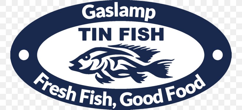 Tin Fish Gaslamp Logo Organization Seafood, PNG, 750x375px, Logo, Area, Brand, Emblem, Gaslamp Quarter Download Free
