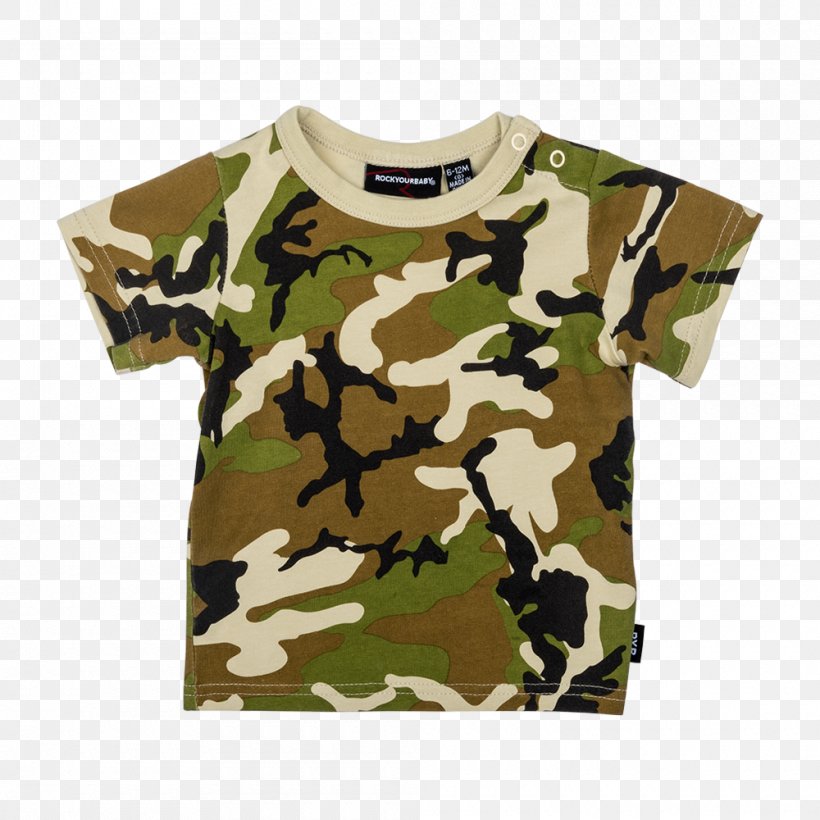 T-shirt Top Romper Suit Sleeve Crew Neck, PNG, 1000x1000px, Tshirt, Button, Camouflage, Clothing, Crew Neck Download Free