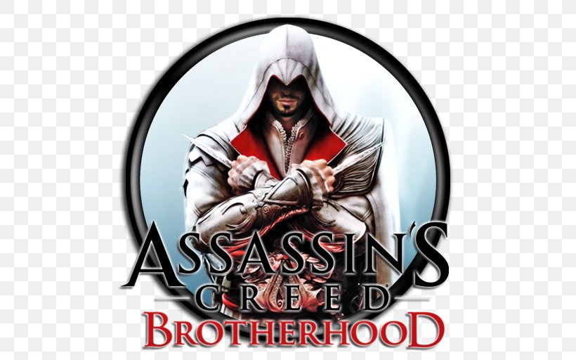Assassin's Creed: Brotherhood Assassin's Creed III Assassin's Creed: Revelations, PNG, 512x512px, Ezio Auditore, Album Cover, Fictional Character, Logo, Playstation 3 Download Free