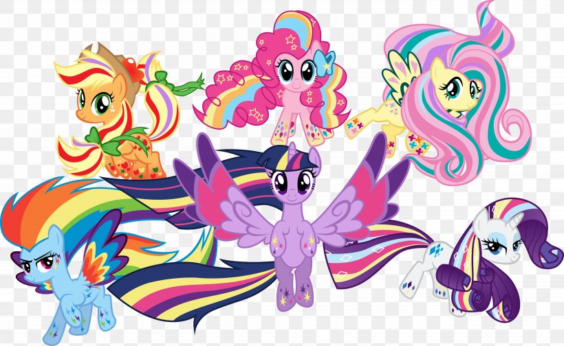 My Little Pony Twilight Sparkle Rarity Pinkie Pie, PNG, 5691x3502px, Pony, Art, Child, Fictional Character, Horse Like Mammal Download Free