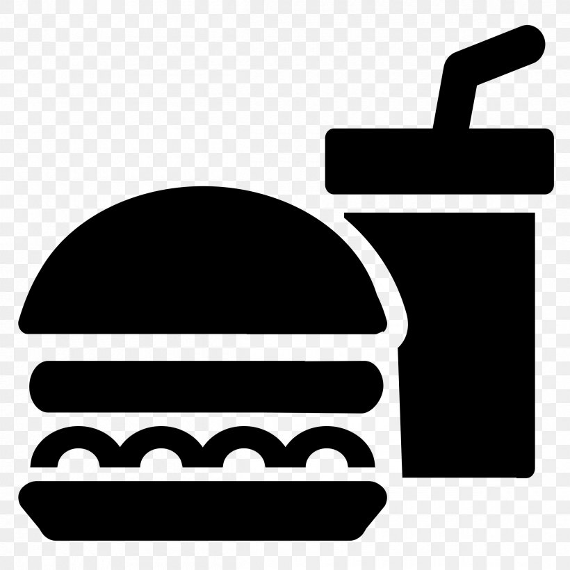 Fast Food Junk Food Drink Clip Art, PNG, 2400x2400px, Fast Food, Area, Black, Black And White, Brand Download Free