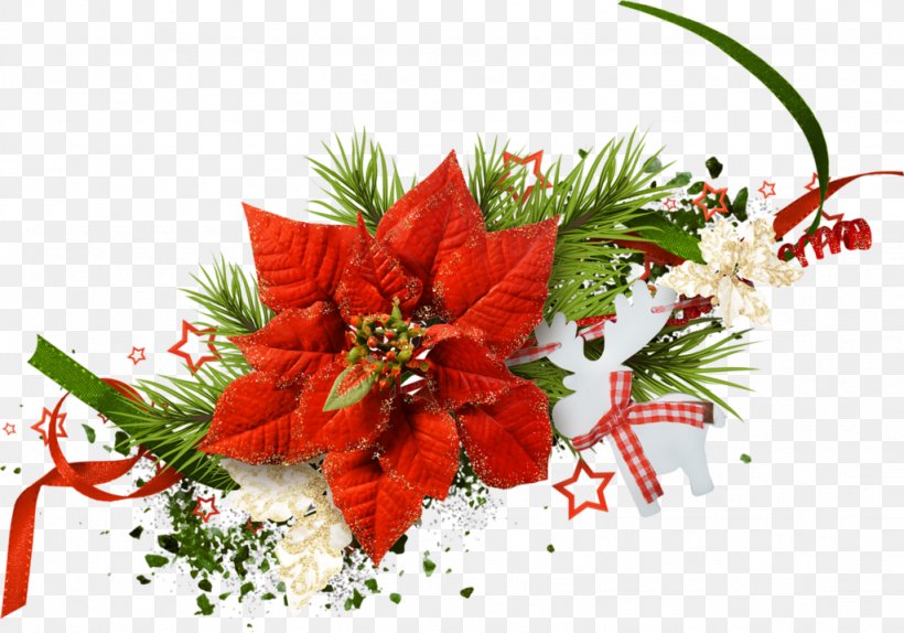 Flower Bouquet Christmas Decoration Santa Claus, PNG, 1024x717px, Flower, Bombka, Centrepiece, Christmas, Christmas Decoration Download Free