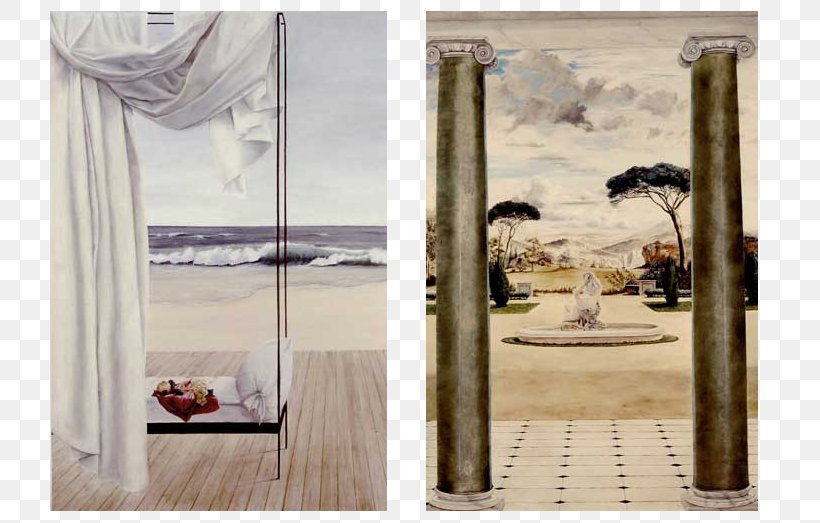 Painting Trompe-l'œil Curtain Squinch Salon Scenes, PNG, 784x523px, Painting, Architect, Atrium, Courtyard, Curtain Download Free