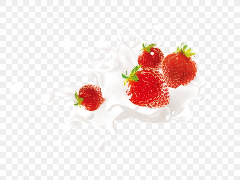 Strawberry Powdered Milk Food, PNG, 2835x2127px, Strawberry, Designer, Food, Fruit, Goods Download Free