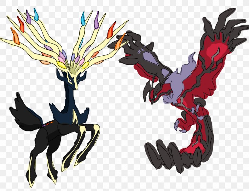 Pokémon X And Y Xerneas And Yveltal Pokémon Art Academy Zygarde, PNG, 1021x782px, Xerneas And Yveltal, Animal Figure, Art, Claw, Dragon Download Free