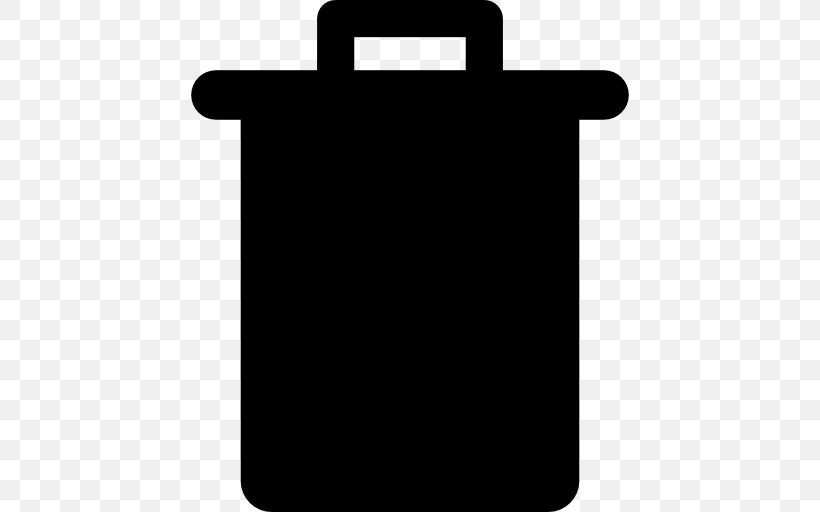 Rubbish Bins & Waste Paper Baskets Recycling, PNG, 512x512px, Waste, Black, Container, Logo, Rectangle Download Free