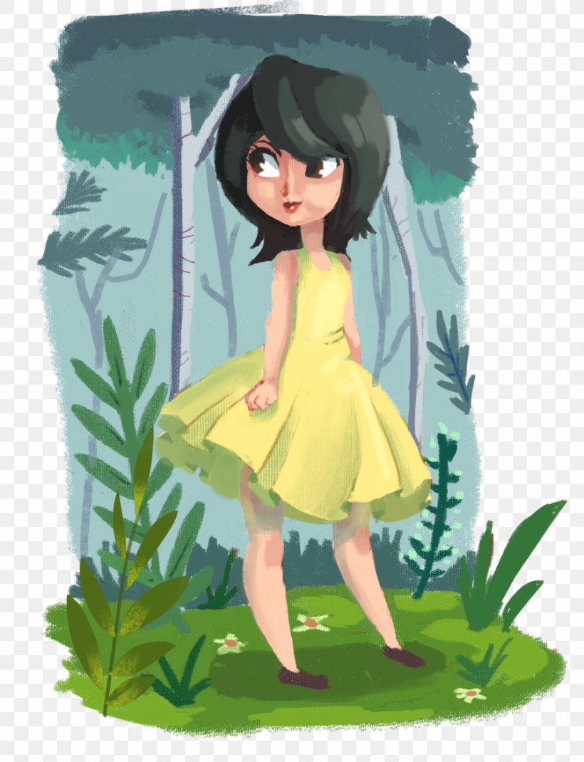 Black Hair Fairy Green Brown Hair Flower, PNG, 900x1175px, Watercolor, Cartoon, Flower, Frame, Heart Download Free