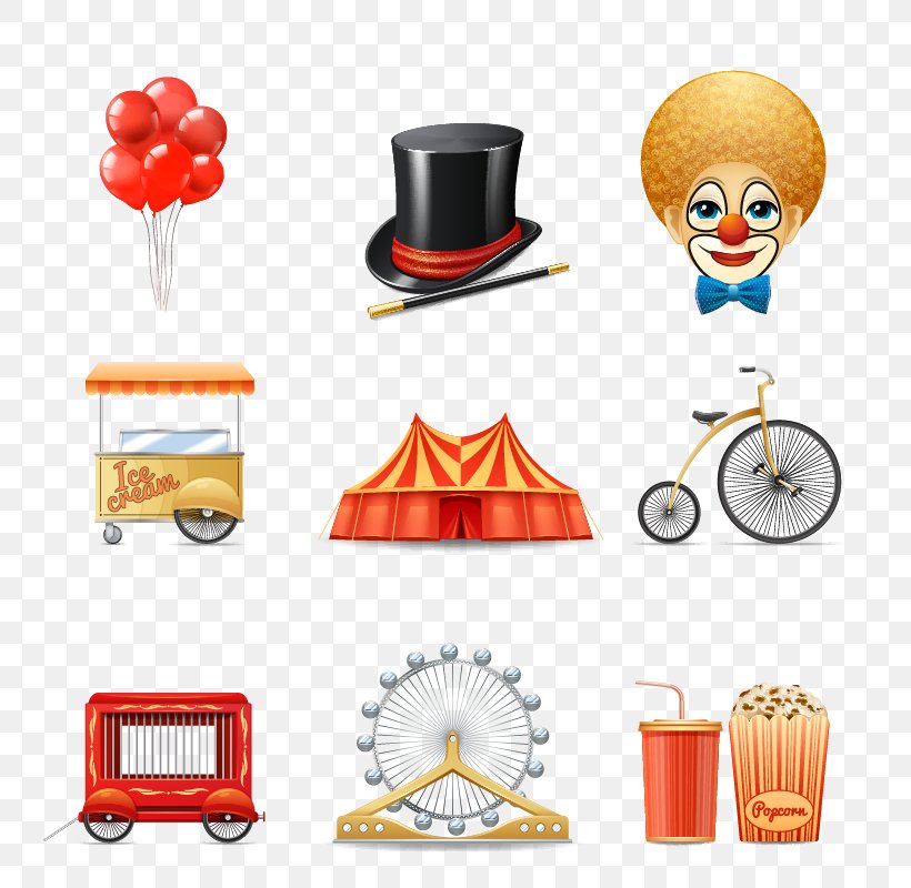 Circus Royalty-free Clown Icon, PNG, 801x800px, Circus, Circus Clown, Clown, Food, Orange Download Free