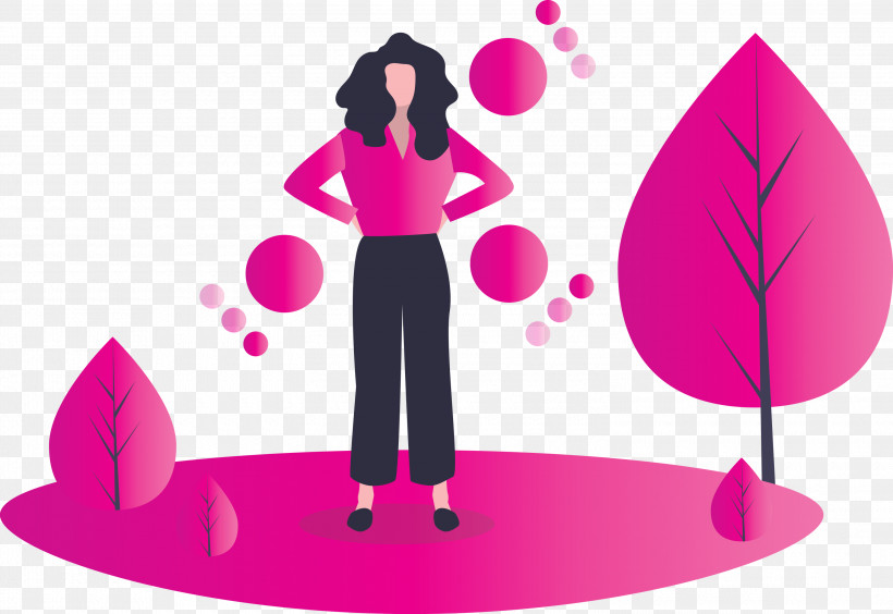 Fashion Girl, PNG, 3000x2065px, Fashion Girl, Cartoon, Circle, Magenta, Pink Download Free