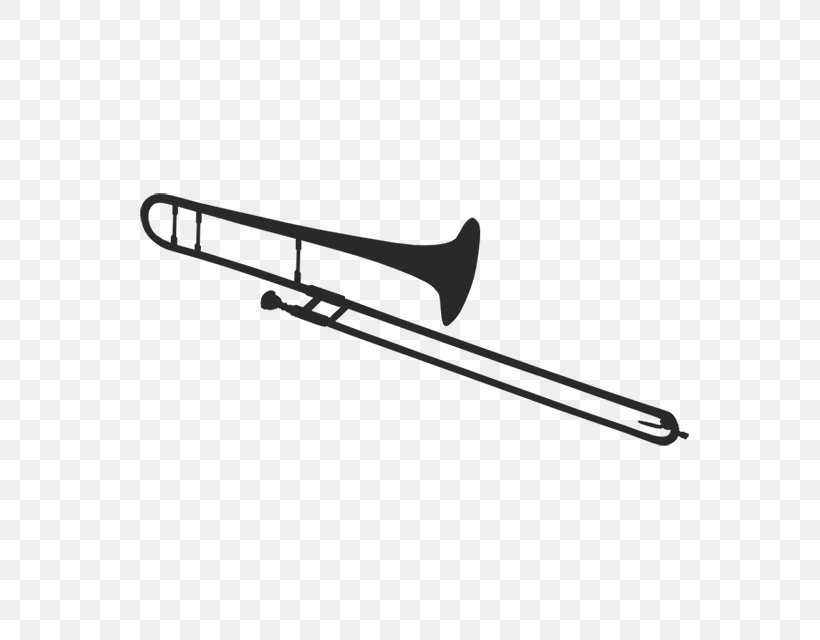 Trombone Trumpet Silhouette Clip Art, PNG, 640x640px, Watercolor