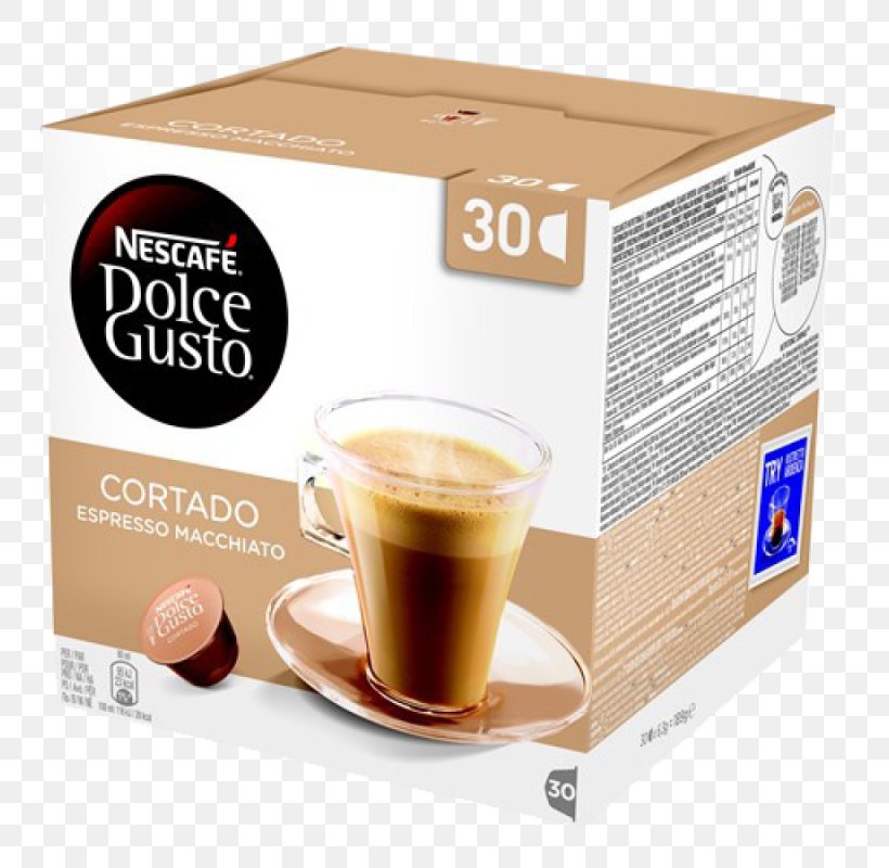 Dolce Gusto Coffee Cappuccino Espresso Cortado, PNG, 800x800px, Dolce Gusto, Cafe Au Lait, Caffeine, Cappuccino, Coffee Download Free