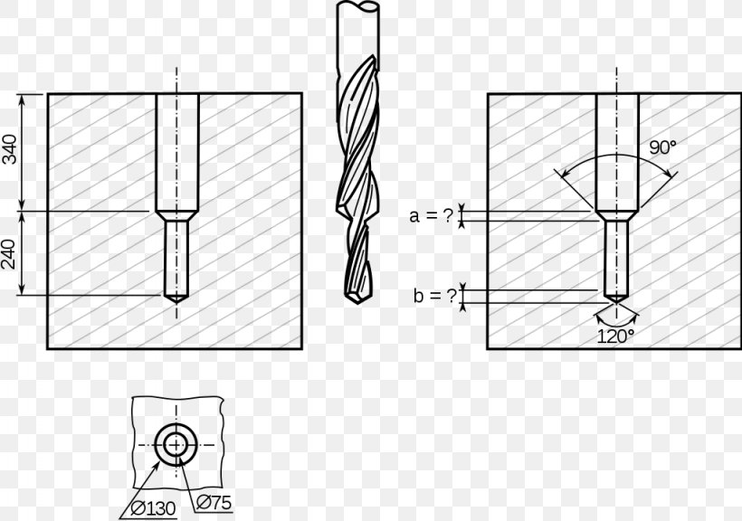 Drill Bit Technical Drawing Door Walbro, PNG, 1024x720px, Drill Bit, Architectural Engineering, Area, Artwork, Black And White Download Free