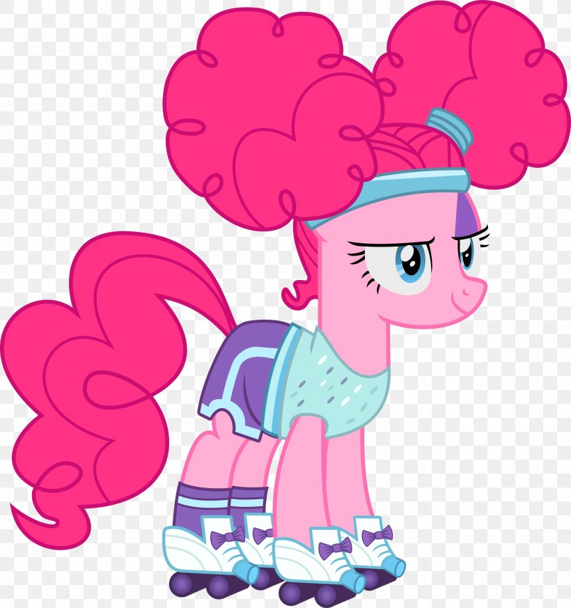 Pinkie Pie My Little Pony Rarity Roller Skating, PNG, 2566x2733px, Watercolor, Cartoon, Flower, Frame, Heart Download Free