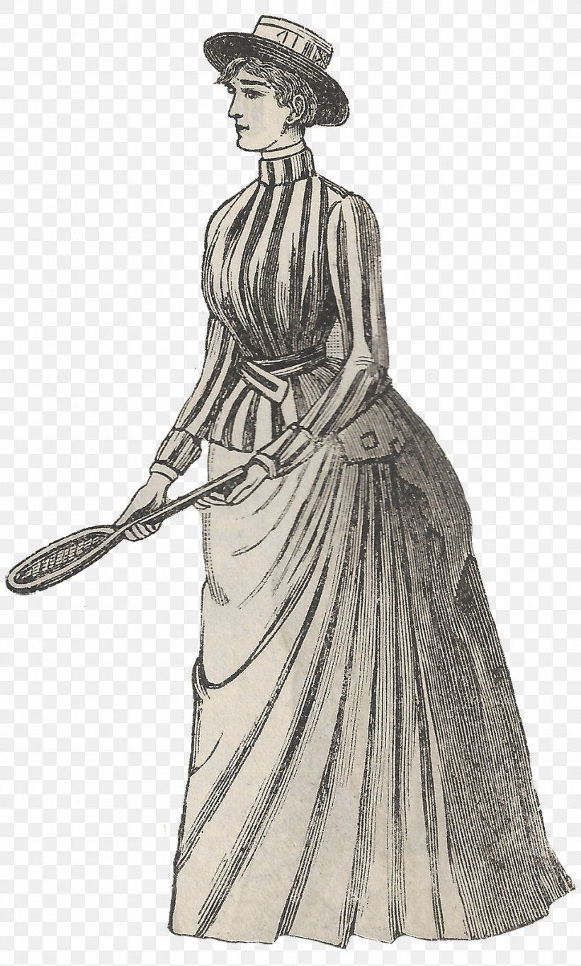 Victorian Era Edwardian Era Dress Clothing Tennis, PNG, 963x1600px, Victorian Era, Artwork, Athlete, Classical Sculpture, Clothing Download Free