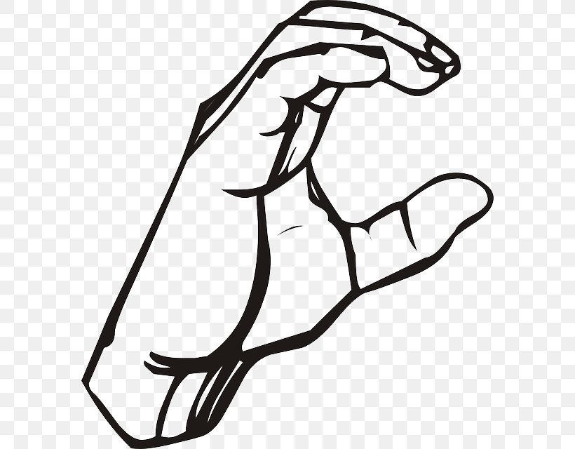 American Sign Language Fingerspelling Clip Art, PNG, 588x640px, Sign Language, American Sign Language, Area, Artwork, Black And White Download Free