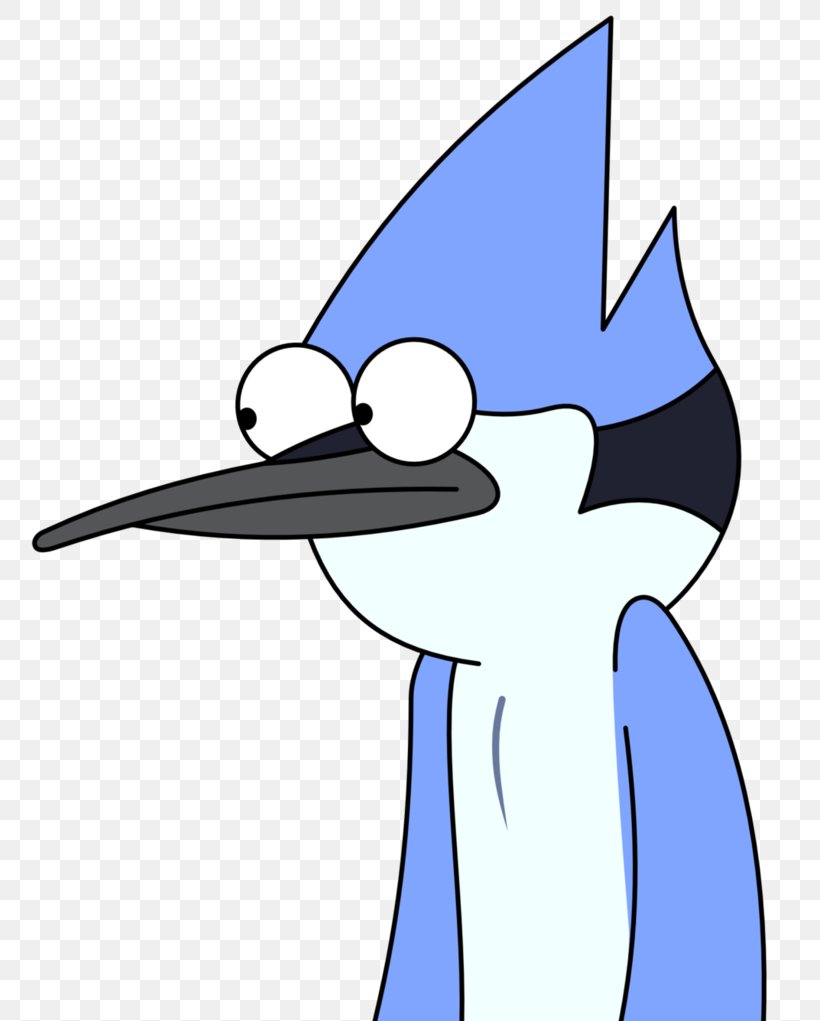 Mordecai Rigby Wikia Cartoon Network, PNG, 783x1021px, Mordecai, Artwork, Beak, Bird, Black And White Download Free