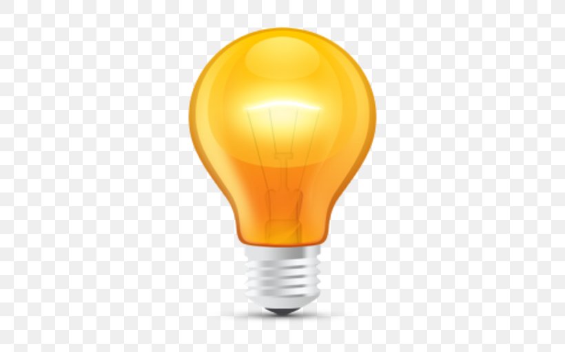 Incandescent Light Bulb Lamp Clip Art, PNG, 512x512px, Light, Fluorescent Lamp, Icon Design, Incandescent Light Bulb, Lamp Download Free