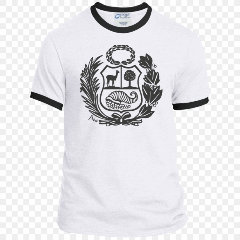 Ringer T-shirt Hoodie Sleeve, PNG, 1024x1024px, Tshirt, Active Shirt, Black, Blouse, Bluza Download Free