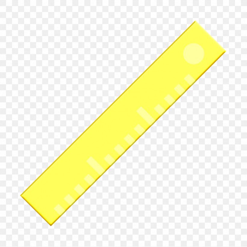 Ruler Icon Office Elements Icon, PNG, 1232x1234px, Ruler Icon, Material Property, Office Elements Icon, Yellow Download Free