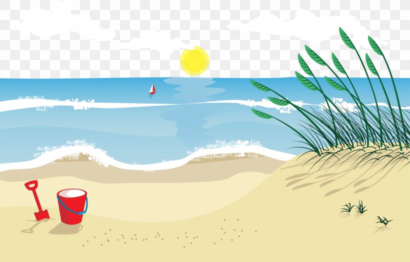 Beach Sand Euclidean Vector Illustration, PNG, 5834x3729px, Beach, Area, Brand, Ecoregion, Landscape Download Free