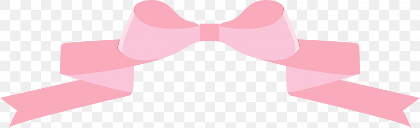 Bow Tie, PNG, 2998x920px, Watercolor, Bow Tie, Material Property, Paint, Pink Download Free
