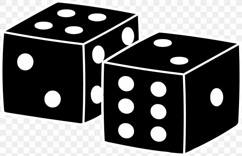 Dice Game Dice Game Clip Art, PNG, 6933x4480px, Dice, Black And White, Board Game, Bunco, Cube Download Free