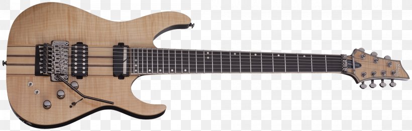 Schecter Guitar Research Floyd Rose Electric Guitar Seven-string Guitar, PNG, 2000x640px, Schecter Guitar Research, Acoustic Electric Guitar, Acoustic Guitar, Bass Guitar, Electric Guitar Download Free