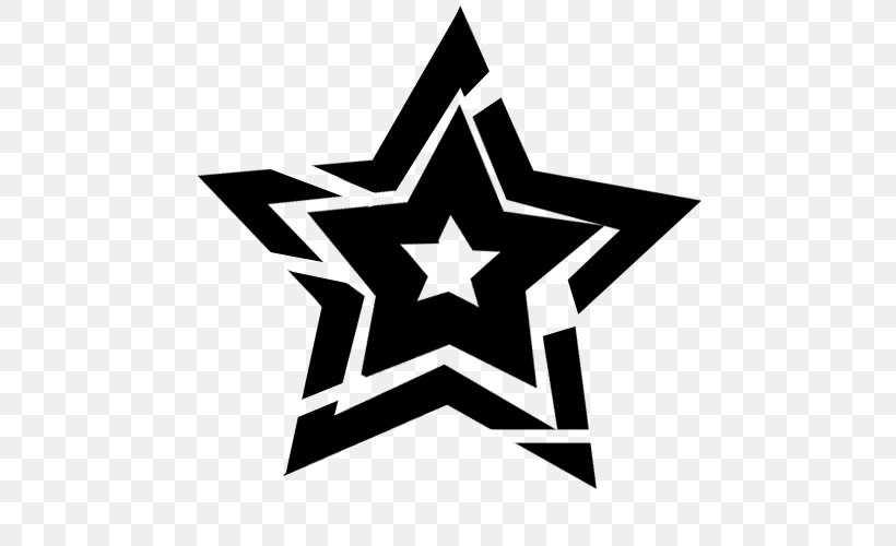 Star Download, PNG, 500x500px, Star, Art, Black And White, Gimp, Image Editing Download Free